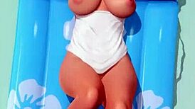 Doa he f9 s features tanned models in nude panties