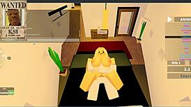 Imagine fucking a young slut in luxurious yacht room during roblox rp