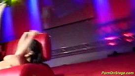 Watch This Couple Deepthroat On Public Stage!