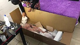 My new girlfriend alice arrives as a sexy real doll sex toy