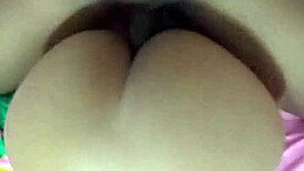 Babe bent over in dorm bedroom, roommate gives her deep doggystyle fucking