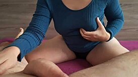 Hey babe, watch my first real bang recorded on tape