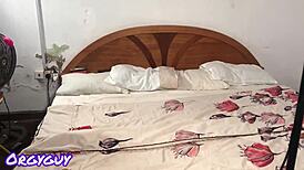 Couple invites a third and it goes wrong in the bedroom. Black lover, juicy ass, and bdsm fucking turn messy fast!