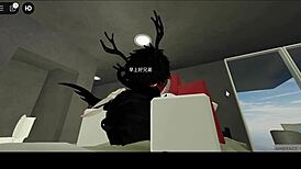 A Roblox Demon Dicks Down a Whore in Missionary Position