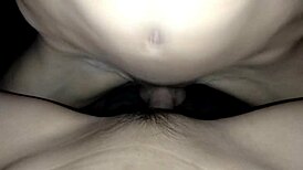 Stunning student loves my hard creampie in her shaved pussy