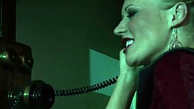 Natalia Faith's intriguing solo session with dildo and anal fingering, teasing her small tits in lingerie and panties