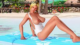 Doa he f9 s features tanned models in nude panties