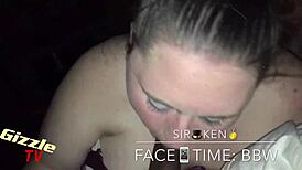 hey girl, that white bbw gives a sloppy interracial blowjob