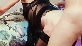 skinny couple caught filming steamy passion porno at home! 🔥