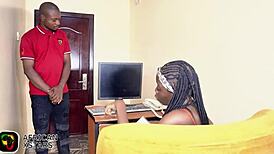 She Fucks Job Applicant In Office