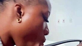 Hell yeah! Naija babe Candy sucks big cock