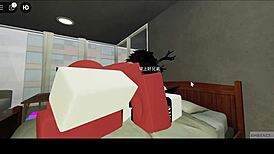 A Roblox Demon Dicks Down a Whore in Missionary Position
