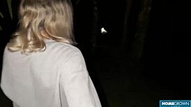 Scarlet Taylor and busty ebony Juliana share dicks in amateur group casting interview