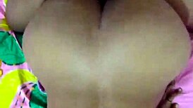 Babe bent over in dorm bedroom, roommate gives her deep doggystyle fucking