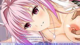 In the backstage, Yuno Higashigasaki is bound as a lewd puppet, big tits exposed