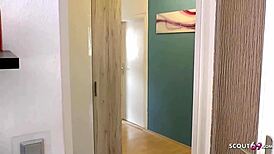 Postbote Catches German Teen Tight Tini for Hard Fick