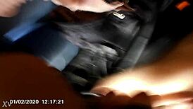 Homeless blows my cock in the car