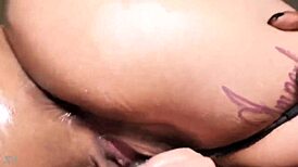 Alexis loves being a slut with messy blowjobs on big black cocks.