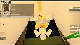 Imagine fucking a young slut in luxurious yacht room during roblox rp