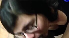 Gordita savors huge cock, oops, so big!