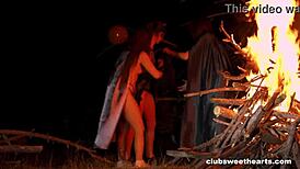 The haunted halloween night unfolds with eerie surprises