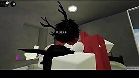 A Roblox Demon Dicks Down a Whore in Missionary Position