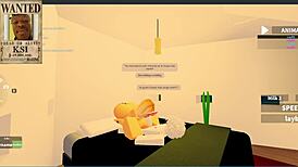 Imagine fucking a young slut in luxurious yacht room during roblox rp