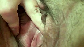 She Rubs Her Tight Hairy Pussy To Juicy Orgasm, Wet And Ready For Licking
