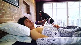 petite mexican girl in cosplay dominates with deep mouth cleaning