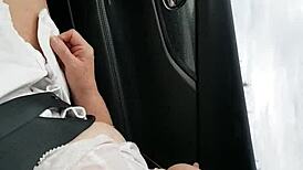 Mature Milf Flashes for Voyeur Truckers