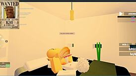 Imagine fucking a young slut in luxurious yacht room during roblox rp