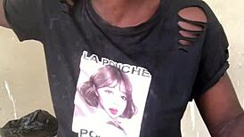 crazybitch enjoys privacy while visiting family