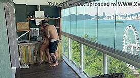 He called me to his duplex and I fucked that pretty black babe hard