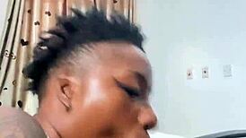 Hell yeah! Naija babe Candy sucks big cock