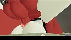 A Roblox Demon Dicks Down a Whore in Missionary Position