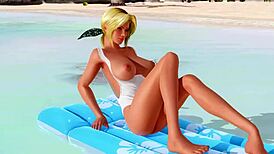 Doa he f9 s features tanned models in nude panties