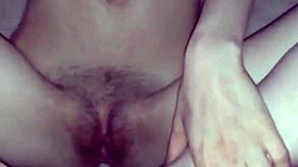 i gave a nice footjob to my submissive whore and she came