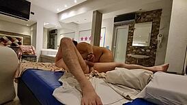 Single Argentine Mom Films First Raw Halloween Spooning in Florida