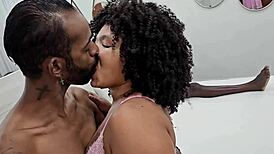 first time in porn for curvy barbie marley, banging two guys and taking cum in mouth.