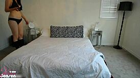 sexy jelena jensen teasing her big pussy and clit