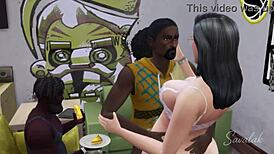 Maritza, Mexican Mother-In-Law, In Hood Threesome