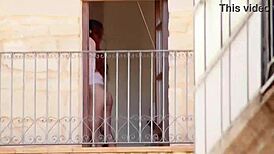 neighbor spied on me and blackmailed me to upload this video 😳