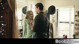 gorgeous model strips naked and fucks the photographer after the shoot 😍