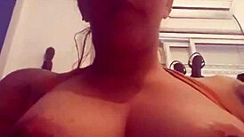 Rubia gaucha shows tits on cam in intriguing display