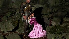 Veronica Da Souza Lets Her Lord FUCK Her UNDER Gown