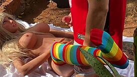 Linda meia ela quis dar a buceta de frente bem gostoso sex toy