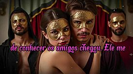 Virei putinha dos amigos do meu marido - contos reais - imagens e voz gerados sinteticamente