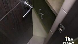 Let's share the bathroom, but why not fuck hard too? Latina homemade action awaits!