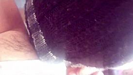 Latina bent over for doggystyle creampie again.