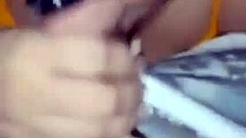 I give blowjob to cuckold while describing orgasm with another